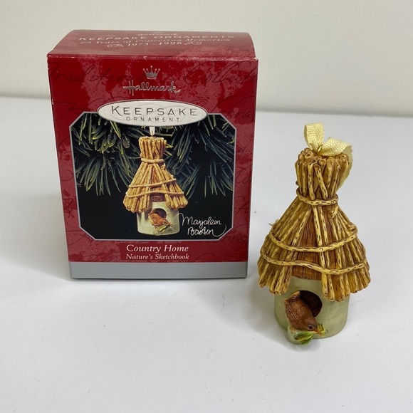 Vintage HALLMARK KEEPSAKE Christmas Ornament "Country Home Nature's Sketchbook" - Picture 1 of 9